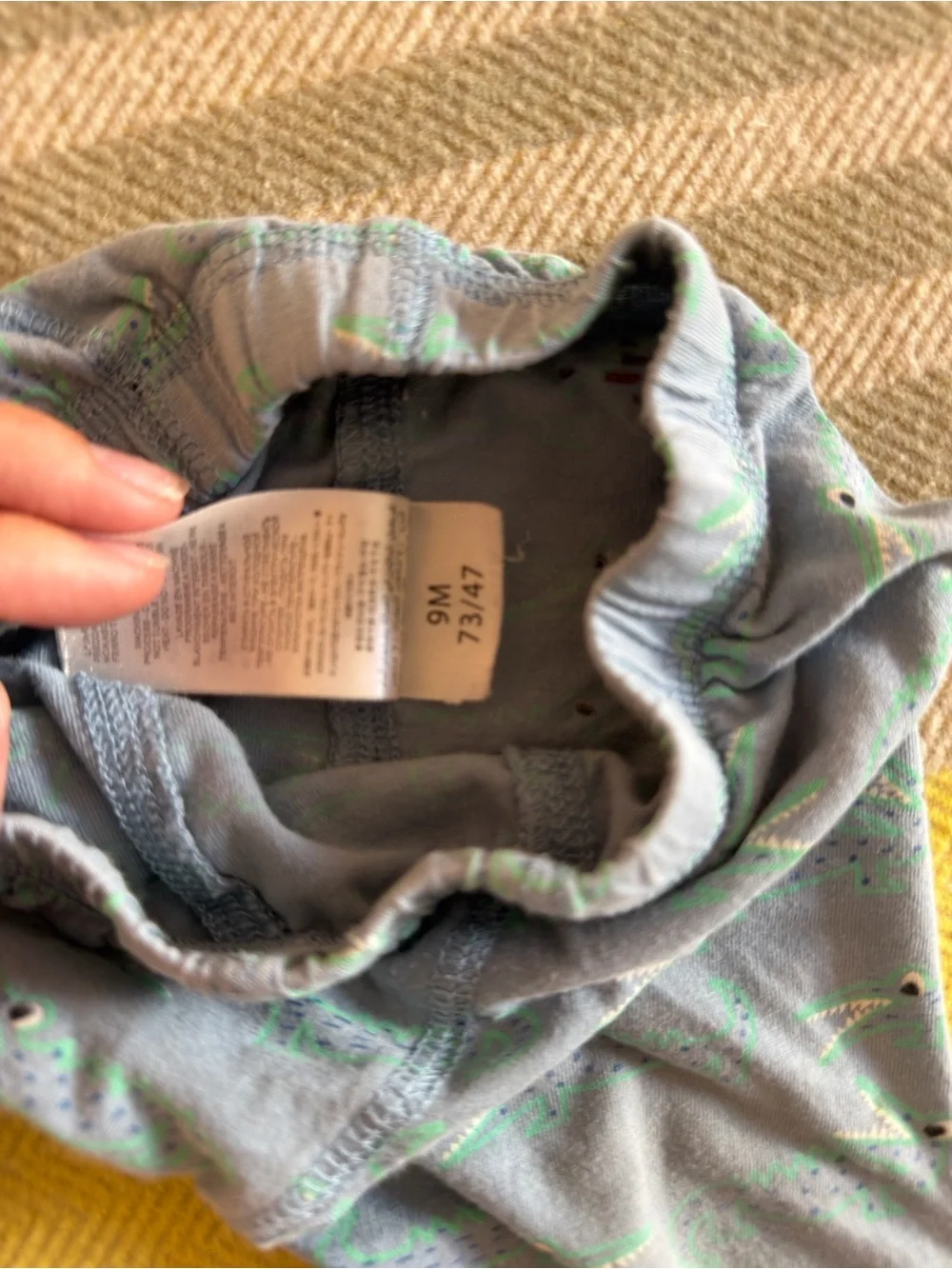 Stella McCartney Kids Blue Pajama Set with alligator Print